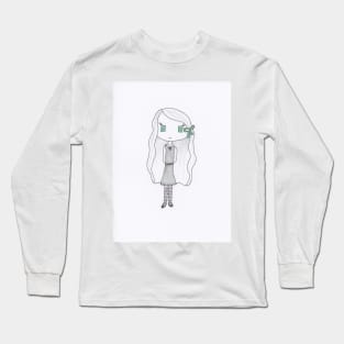 Green-eyed Girl Long Sleeve T-Shirt